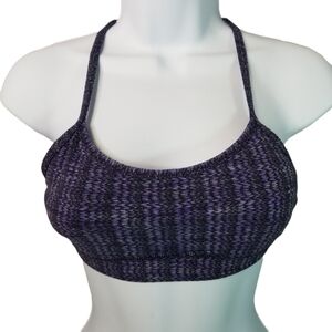 Lululemon power y purple black sports bra